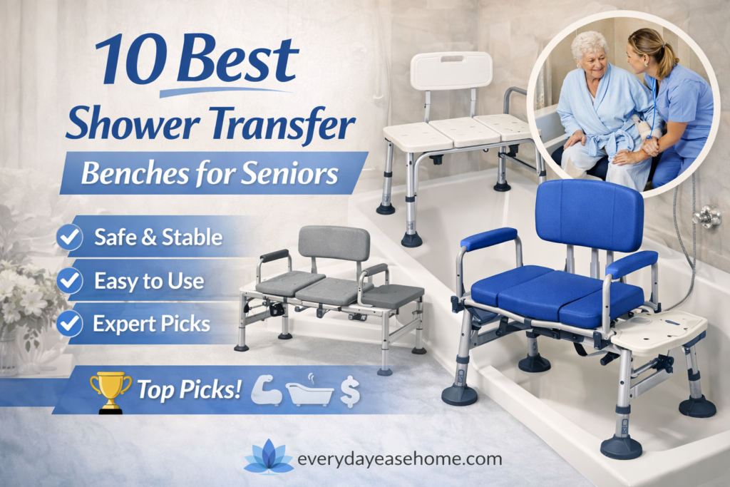 10 best shower transfer benches for seniors for safe and stable bathing